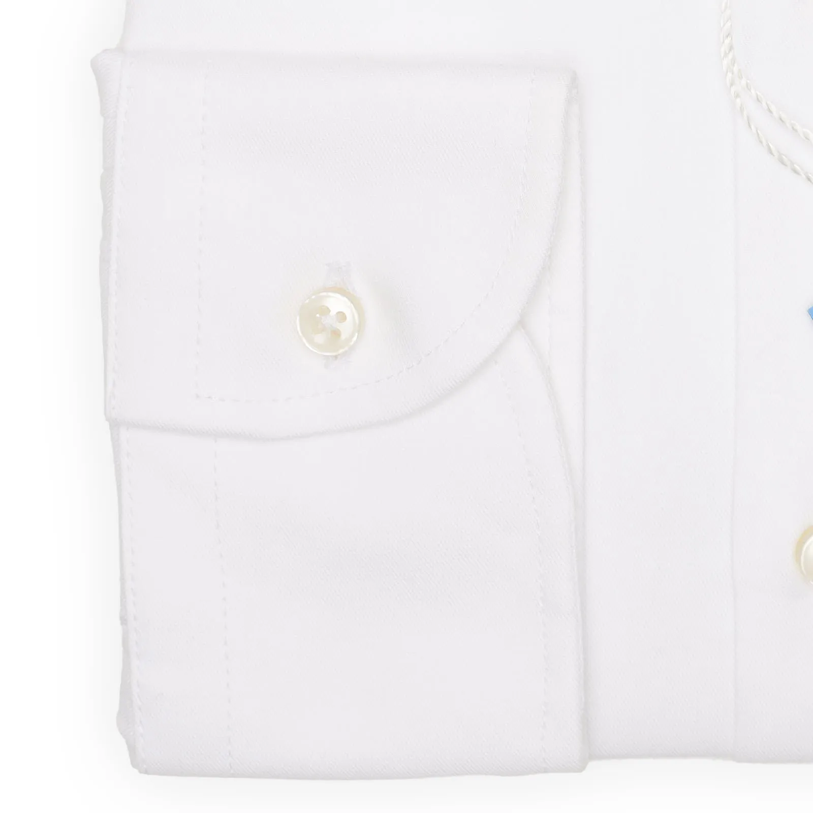 FORTYNINE White Twill Cotton Dress Shirt