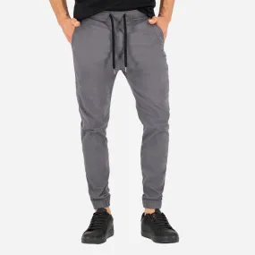 Jogger de Gabardina Premium con Costura - Gris